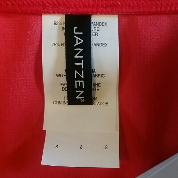 𝅺JANTZEN Tummy Control Swim Bottom Salmon Size 8 Bikini Bottom - Picture 8 of 8